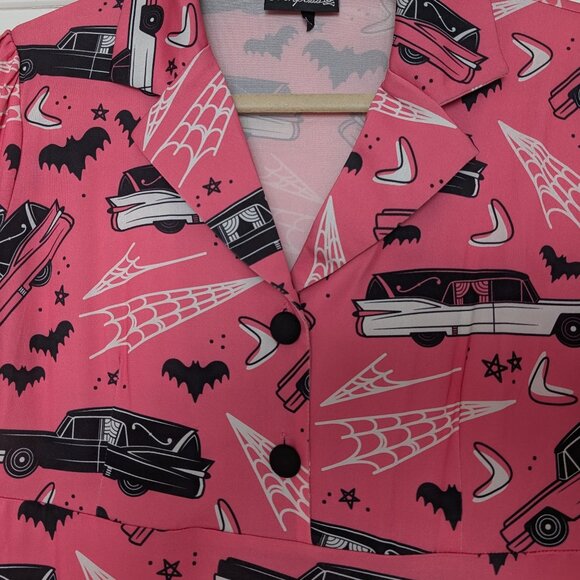 Sourpuss Death Cab Rosie Dress Size L - Picture 4 of 11